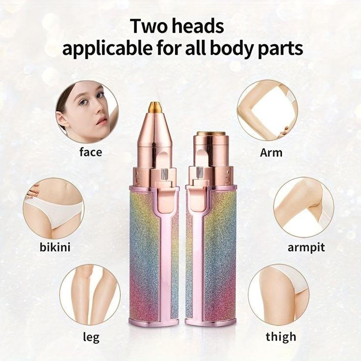 Original Flawless 2 in 1 Eyebrow Trimmer Blawless Hair Remover Rechargeable Painless Facial Hair Remover