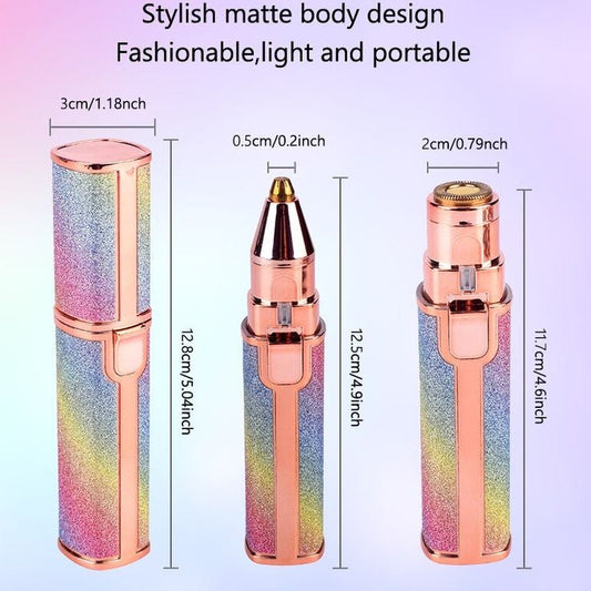 Original Flawless 2 in 1 Eyebrow Trimmer Blawless Hair Remover Rechargeable Painless Facial Hair Remover