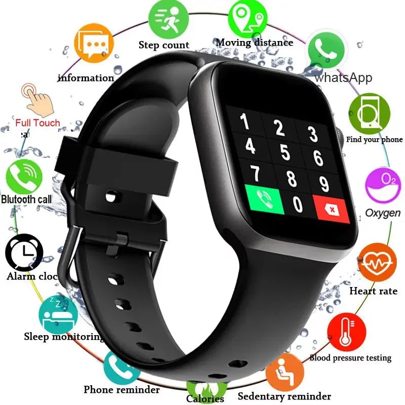 T500 Smart Watch Bluetooth Call Fitness Tracker Heart Rate Full Touch Smartwatch Sports Watches for Men Women