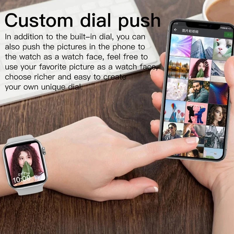 T500 Smart Watch Bluetooth Call Fitness Tracker Heart Rate Full Touch Smartwatch Sports Watches for Men Women